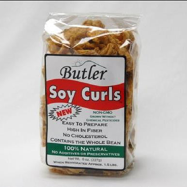 Soy Curls, from Non GMO, whole soybeans 227 g