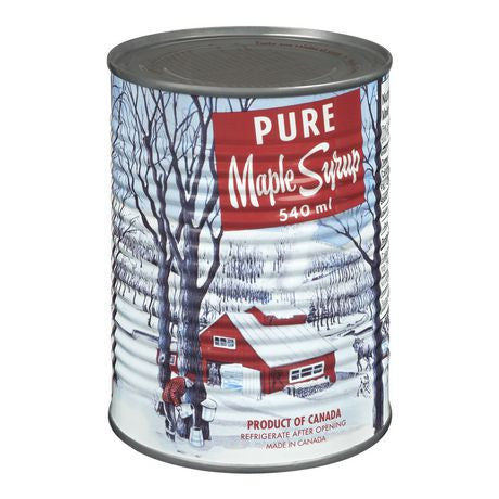Maple Syrup Quebec #2 Grade C Amber Tins Organic 8x540ml