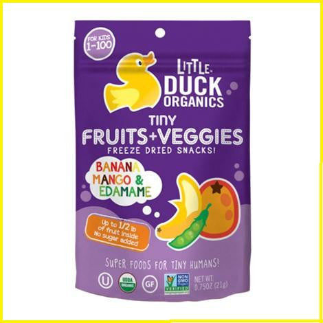 Banana, Mango & Edamame Tiny Fruits+Veggies Organic 21g (6 in a case)