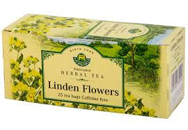 Linden Flowers Tea Wild-Crafted Herbaria 25 tb,  37.5 g