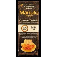 Milk 37% Chocolate Manuka Honey Truffle Bar Organic (15 in a case)