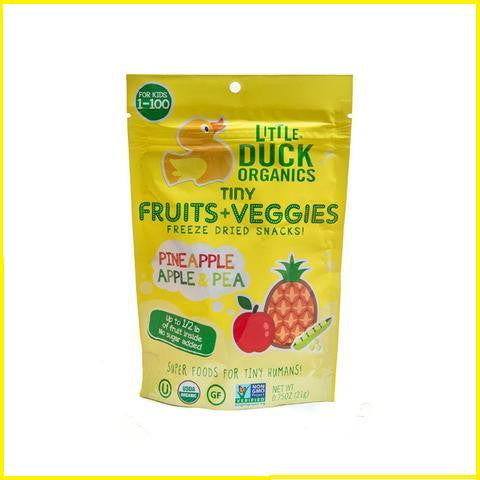 Pineapple, Apple & Pea Tiny Fruits+Veggies  Organic 21g (6 in a case)